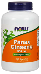 Panax Ginseng Ginseng 500 MG 250 Capsule NOW FOODS